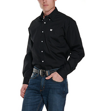 Load image into Gallery viewer, Cinch Men&#39;s Solid Black Long Sleeve Western Shirt
